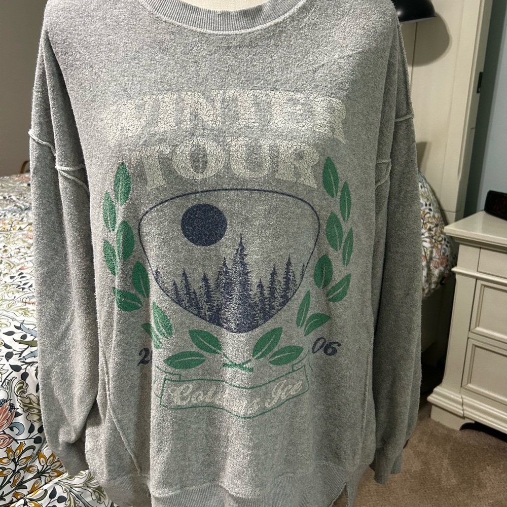 Aerie Gray Winter Tour Sweatshirt